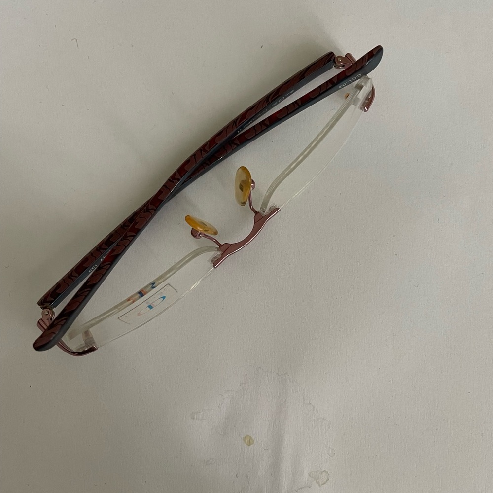 Red Patterned Eyeglasses - image 2